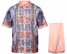 Load image into Gallery viewer, Prestige Linen Shirt/Pants Set # LUX660 Peach
