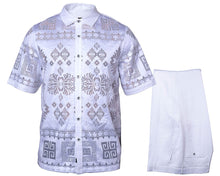 Load image into Gallery viewer, Prestige Linen Shirt/Pants Set # LUX698 White
