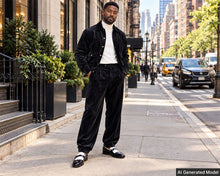 Load image into Gallery viewer, Prestige Stylish Jacket/Pants Set # CSL6686 Black
