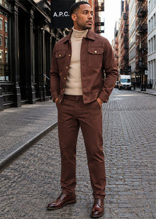 Load image into Gallery viewer, Prestige Jacket/Pants Set # COJ300 Brown
