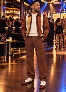 Load image into Gallery viewer, Prestige Jacket/Pants Set # CSL6692 Brown
