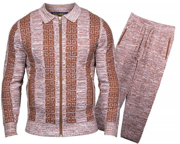 Prestige Casual Jacket/Pants Set # LNG6725 Cinnamon