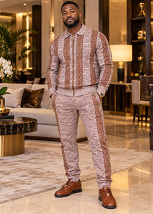 Load image into Gallery viewer, Prestige Casual Jacket/Pants Set # LNG6725 Cinnamon
