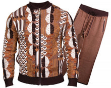 Load image into Gallery viewer, Prestige Casual Jacket/Pants Set # LNG6734 Brown
