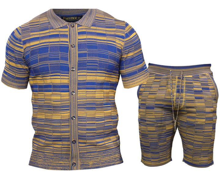 Prestige Shirt/Shorts Set Father's Day Sale # FDS118 Royal