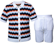 Prestige Shirt/Shorts Set Father's Day Sale # FDS115 Navy