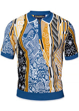 Load image into Gallery viewer, Prestige Zipper Polo Shirt # CMK6002 Denim
