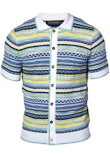 Load image into Gallery viewer, Prestige Button-Down Shirt # CMK6005 Navy
