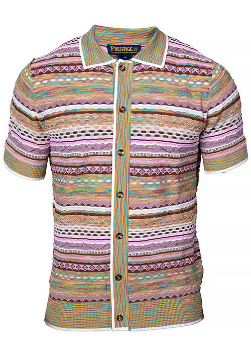 Prestige Button-Down Shirt # CMK6005 Pink