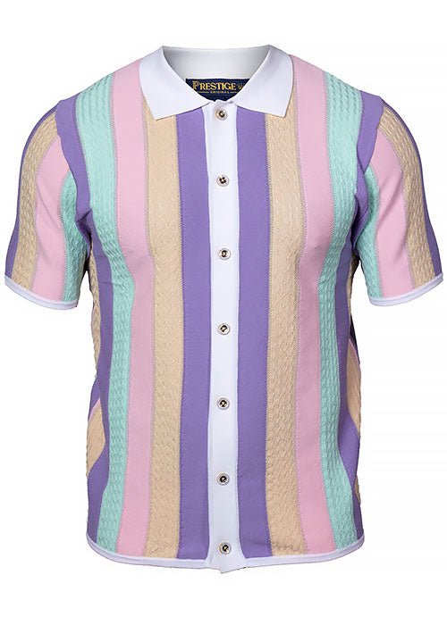 Prestige Button-Down Shirt # CMK6025 Lilac