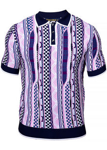 Load image into Gallery viewer, Prestige Polo Shirt # CMK6041 Navy
