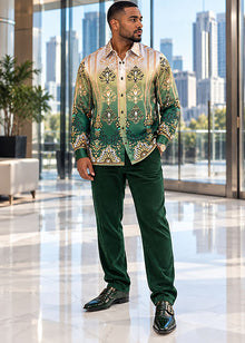 Load image into Gallery viewer, Prestige Silky Feel Fashion Shirt # PR6625 Green
