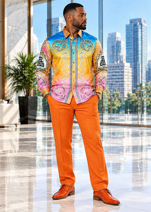 Load image into Gallery viewer, Prestige Silky Feel Fashion Shirt # PR6628 Multi
