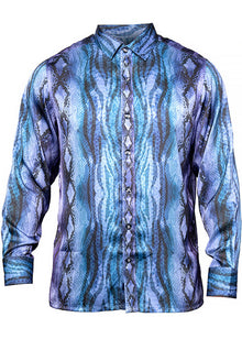 Load image into Gallery viewer, Prestige Silky Feel Fashion Shirt # PR6638 Navy
