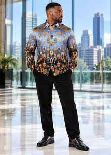 Load image into Gallery viewer, Prestige Silky Feel Fashion Shirt # PR6640 Black

