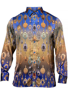 Load image into Gallery viewer, Prestige Silky Feel Fashion Shirt # PR6640 Royal
