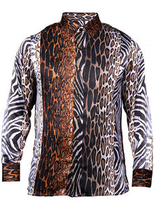 Load image into Gallery viewer, Prestige Silky Feel Fashion Shirt # PR6650 Brown
