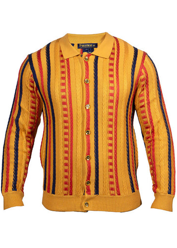 Prestige Button-Down Sweater # SW611 Maize