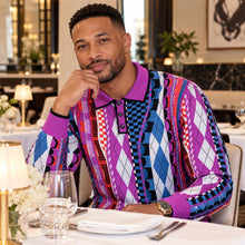 Load image into Gallery viewer, Prestige 3-Button Polo Sweater # SW6502 Lilac
