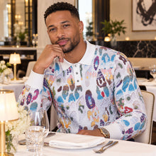 Load image into Gallery viewer, Prestige 3-Button Polo Sweater # SW6508 White
