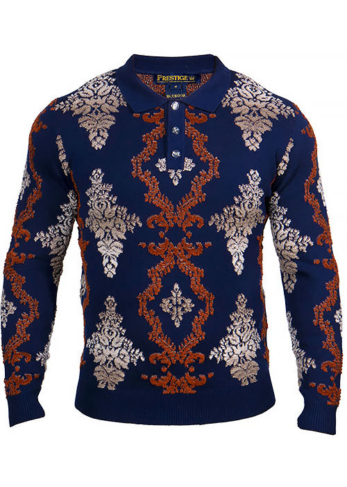 Prestige Polo Sweater # SW651 Navy