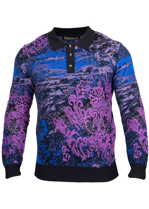 Prestige Polo Sweater # SW652 Black
