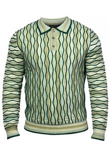 Load image into Gallery viewer, Prestige 3-Button Polo Sweater # SW6522 Green
