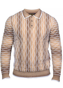 Load image into Gallery viewer, Prestige 3-Button Polo Sweater # SW6522 Khaki
