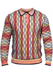 Load image into Gallery viewer, Prestige 3-Button Polo Sweater # SW6522 Multi
