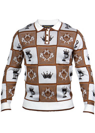 Prestige Polo Sweater # SW653 White