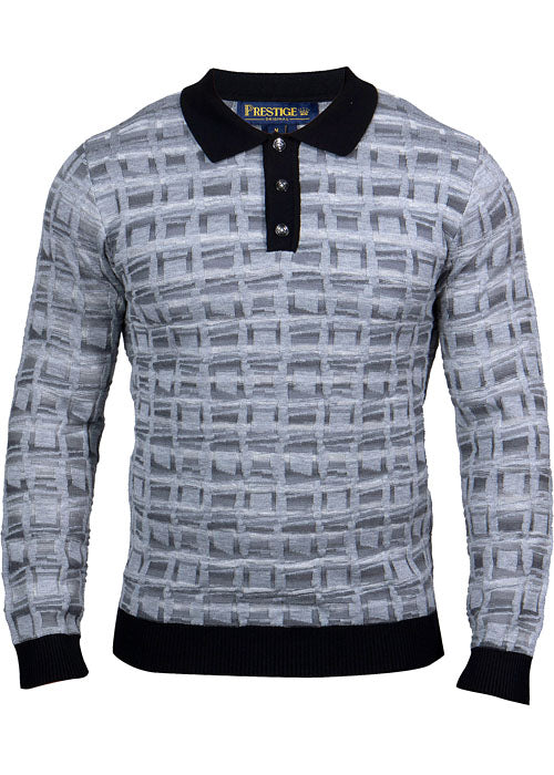 Prestige Polo Sweater # SW662 Black