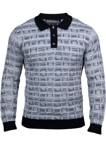 Prestige Polo Sweater # SW662 Black