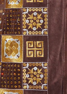 Load image into Gallery viewer, Prestige Velvet Jacket/Pants Set # CSL557 Brown
