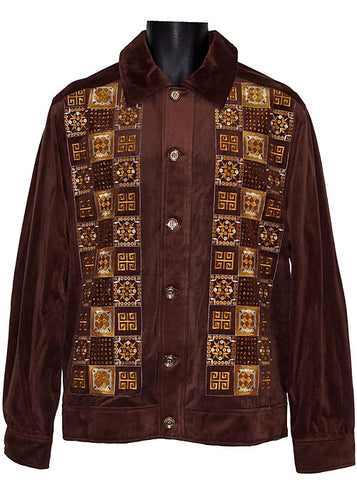 Prestige Velvet Jacket/Pants Set # CSL557 Brown