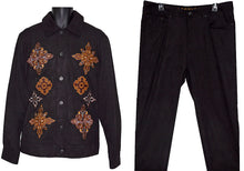 Load image into Gallery viewer, Prestige Ultra Suede Shirt/Pants Set # CSL558 Black

