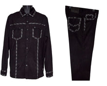 Load image into Gallery viewer, Prestige Shirt/Pants Set Weekly Deal # WS80799 Black
