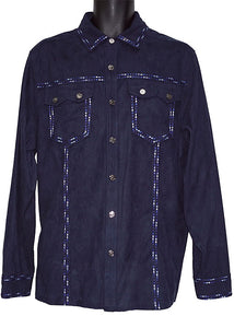 Prestige Ultra Suede Shirt/Pants Set # CSL562 Navy