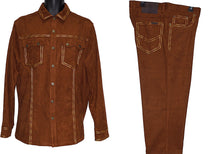 Load image into Gallery viewer, Prestige Ultra Suede Shirt/Pants Set # CSL562 Rust
