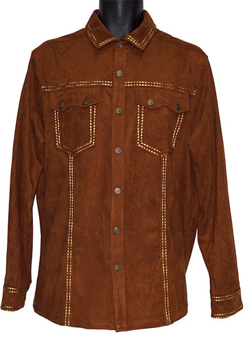 Prestige Ultra Suede Shirt/Pants Set # CSL562 Rust
