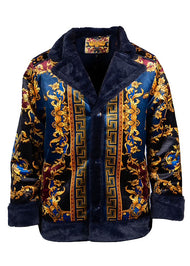 Prestige Faux Shearling # LP222 Navy