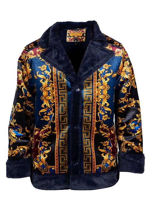 Prestige Faux Shearling # LP222 Navy
