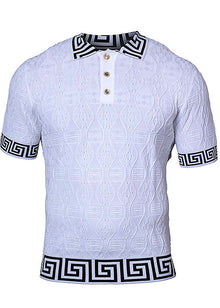 Load image into Gallery viewer, Prestige Polo Shirt # CMK6030 White
