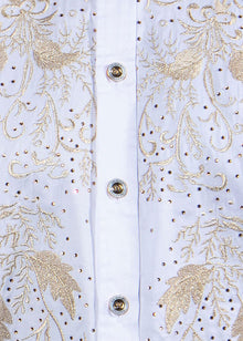 Load image into Gallery viewer, Prestige Shirt # Cot106 White/Gold
