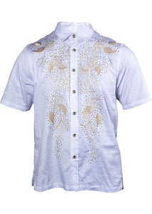 Prestige Shirt # Cot106 White/Gold