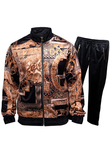 Prestige Velvet Jogger Set # LP62 Black