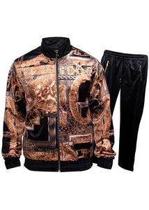 Prestige Velvet Jogger Set # LP62 Black