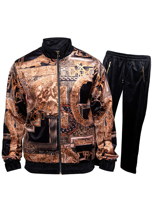 Prestige Velvet Jogger Set # LP62 Black