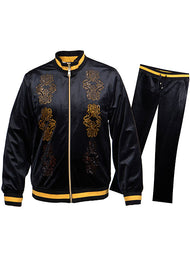 Prestige Velvet Jogger Set # LP118 Black