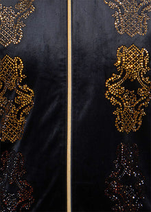 Load image into Gallery viewer, Prestige Velvet Jogger Set # LP118 Black
