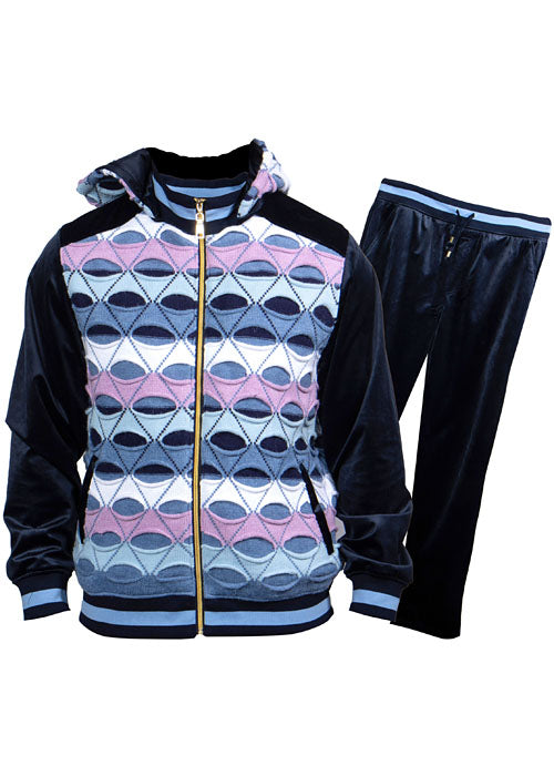 Prestige Velvet Jogger Set # LP65 Navy